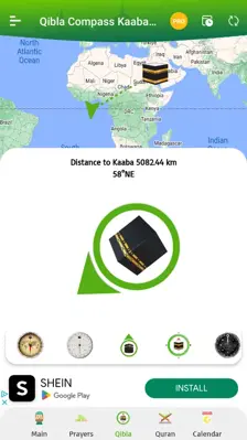 Qibla Compass Kaaba Direction android App screenshot 3